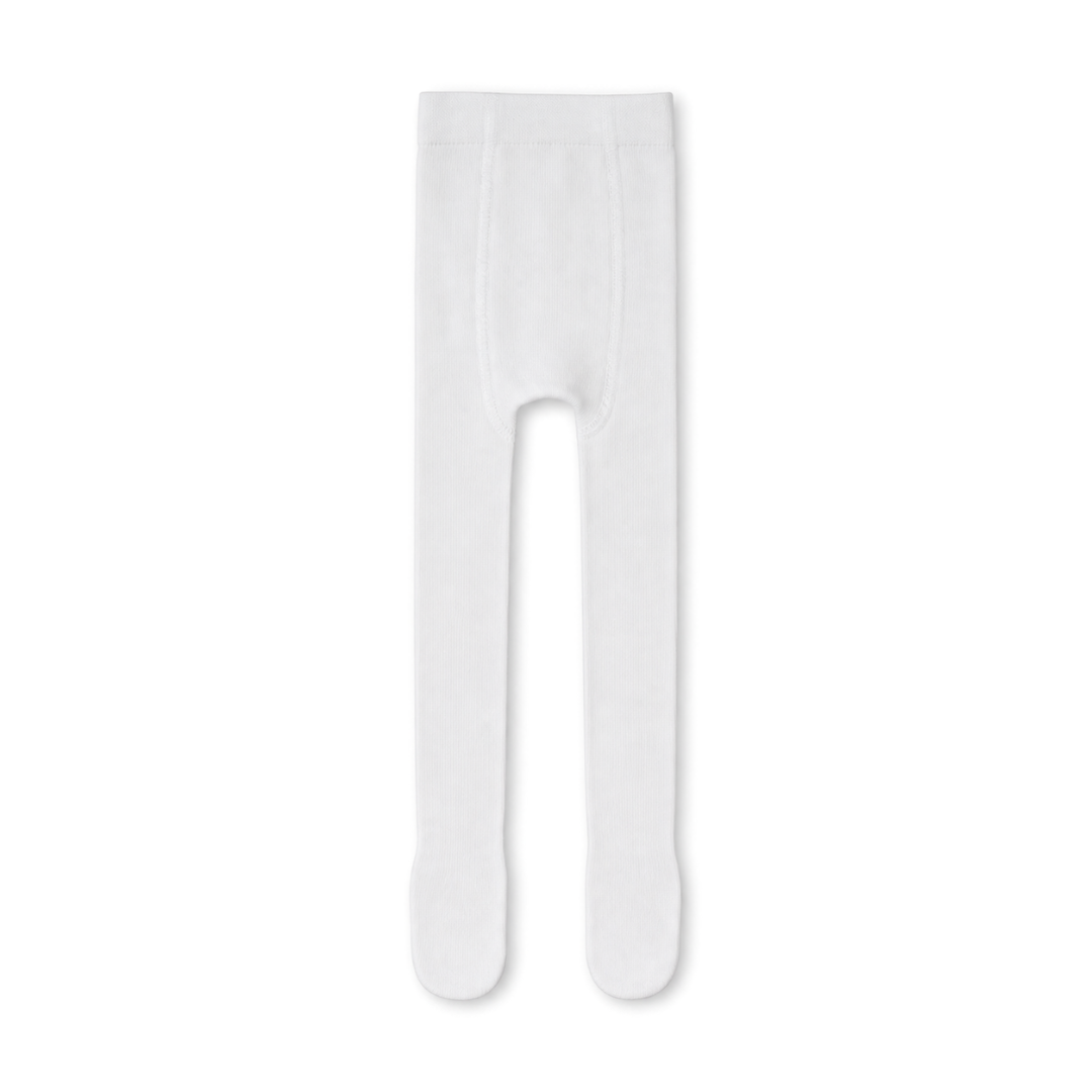 Girls Cotton Tights – White