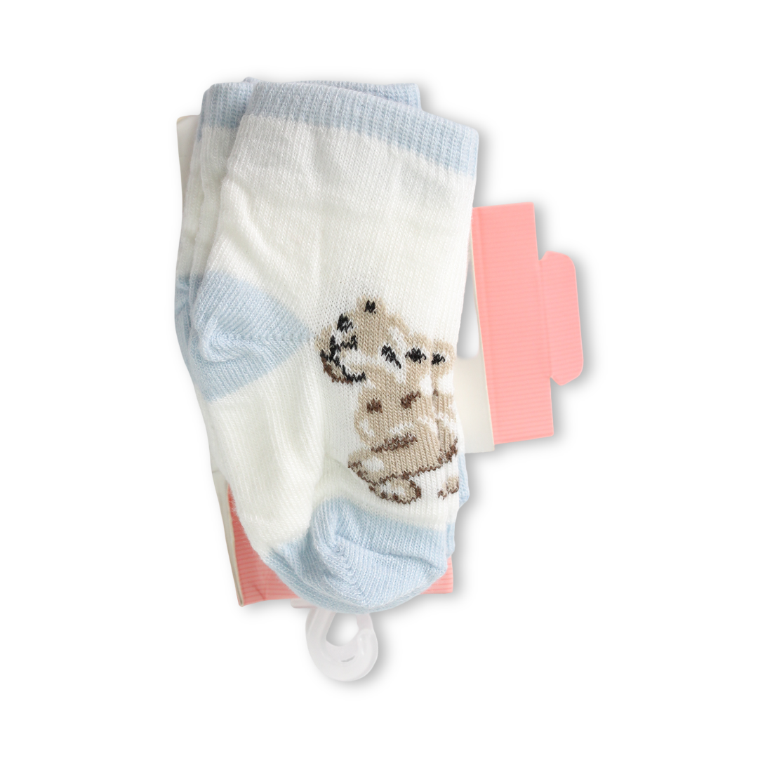 Unisex Baby Cotton Socks – Multicolor (Pack Of 3)