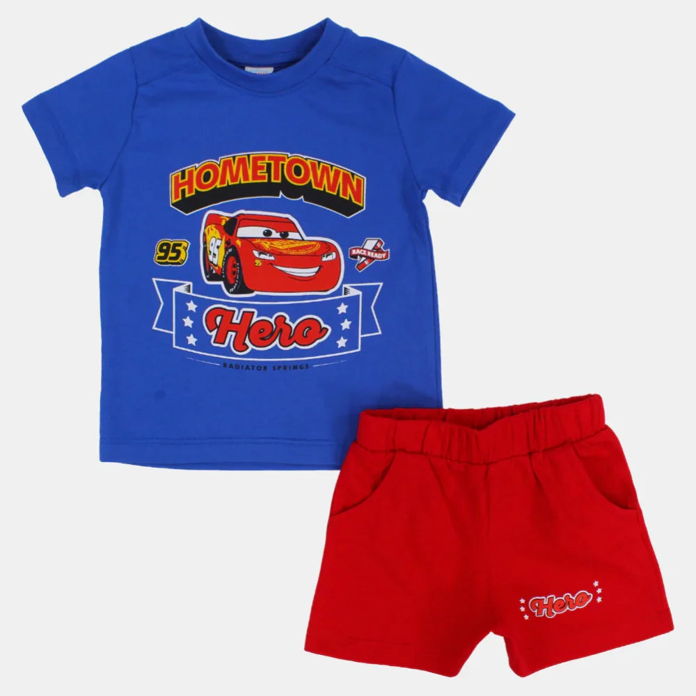Baby Boys Cotton Pajama Set – Cars