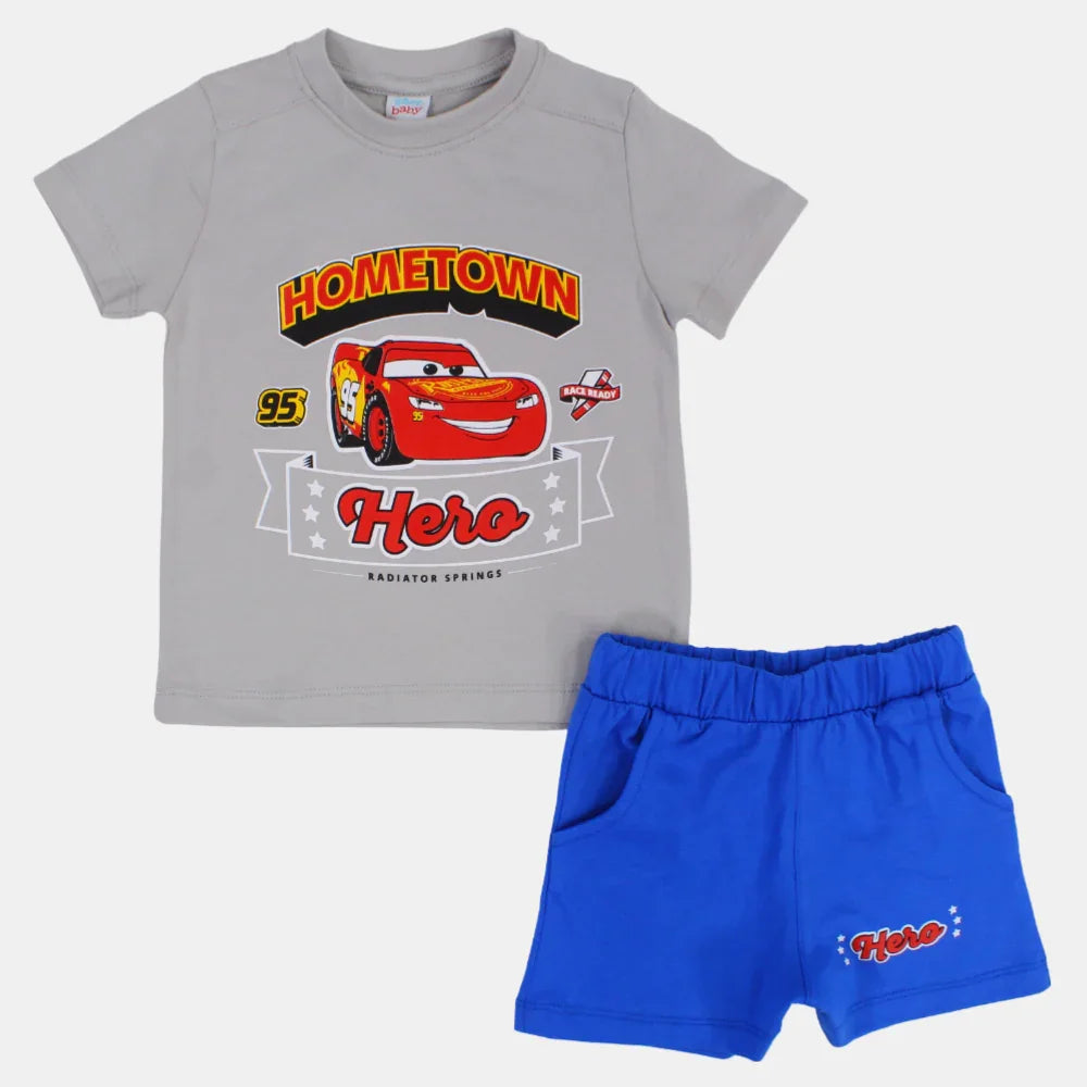 Baby Boys Cotton Pajama Set – Cars