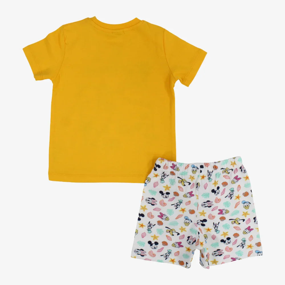 Baby Girls Cotton Pajama – Mickey Mouse & Friends Print