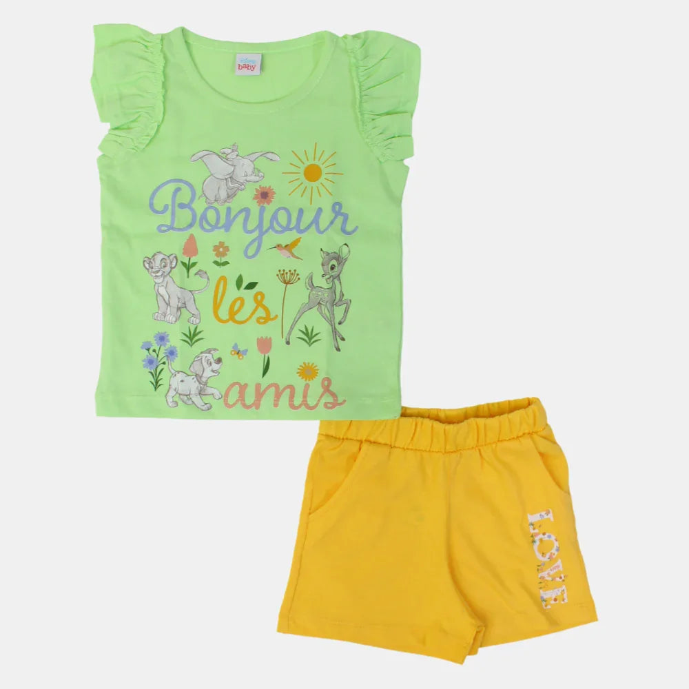 Girls Cotton Pajama Set – Disney Animals Desgn