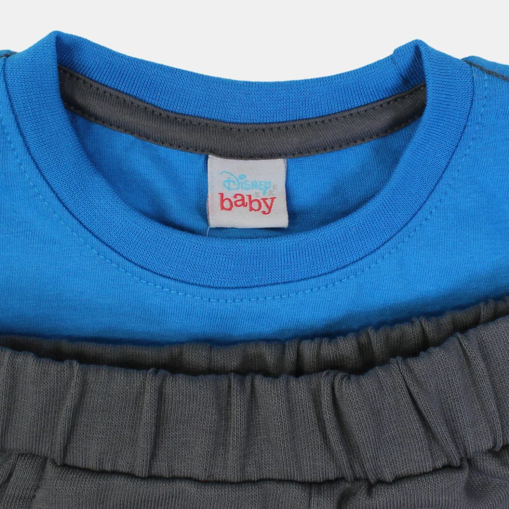 Baby Boys Cotton Pajama Set – Riding Mickey Mouse Design