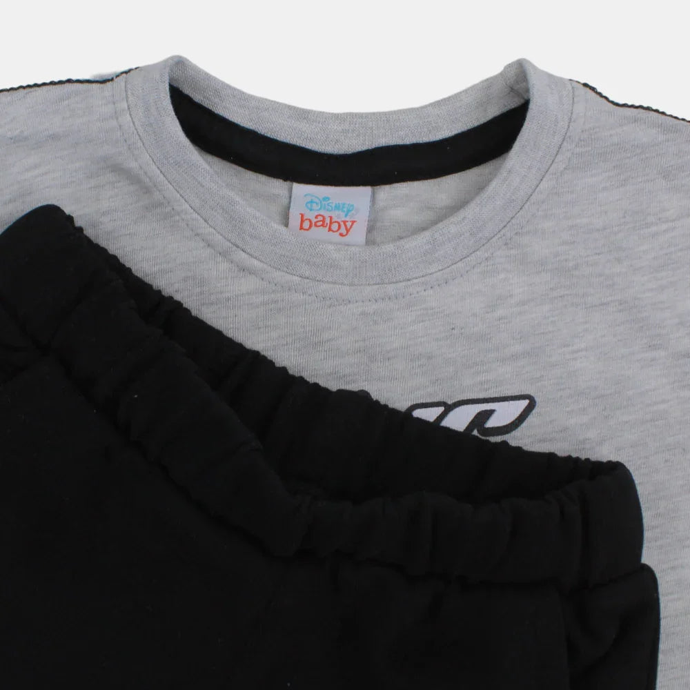 Baby Boys Cotton Pajama Set – Riding Mickey Mouse Design