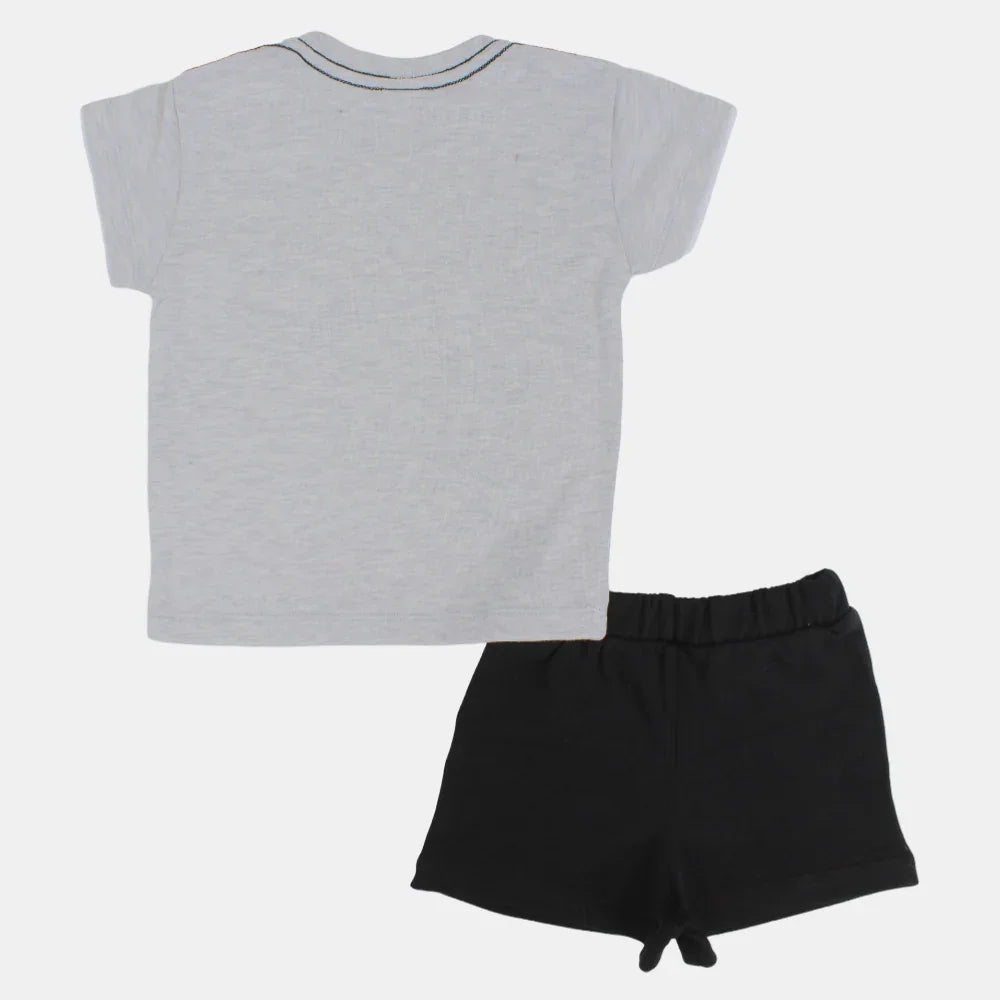 Baby Boys Cotton Pajama Set – Riding Mickey Mouse Design