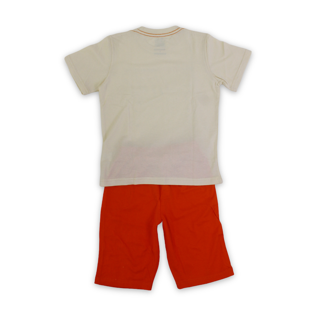 Boys Cotton Pajama – T-Rex Dino Print