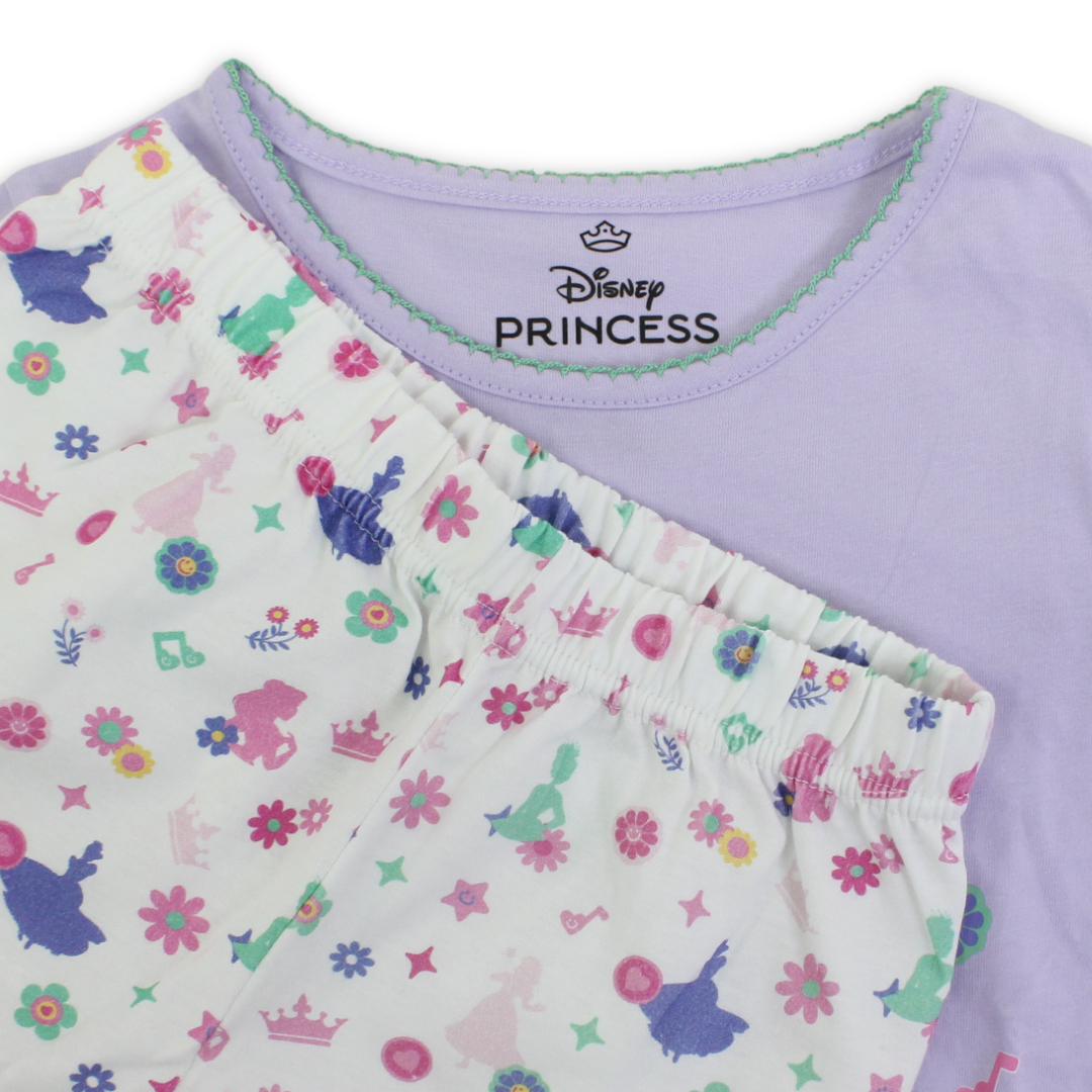 Girls Cotton Pajama – Princess Print
