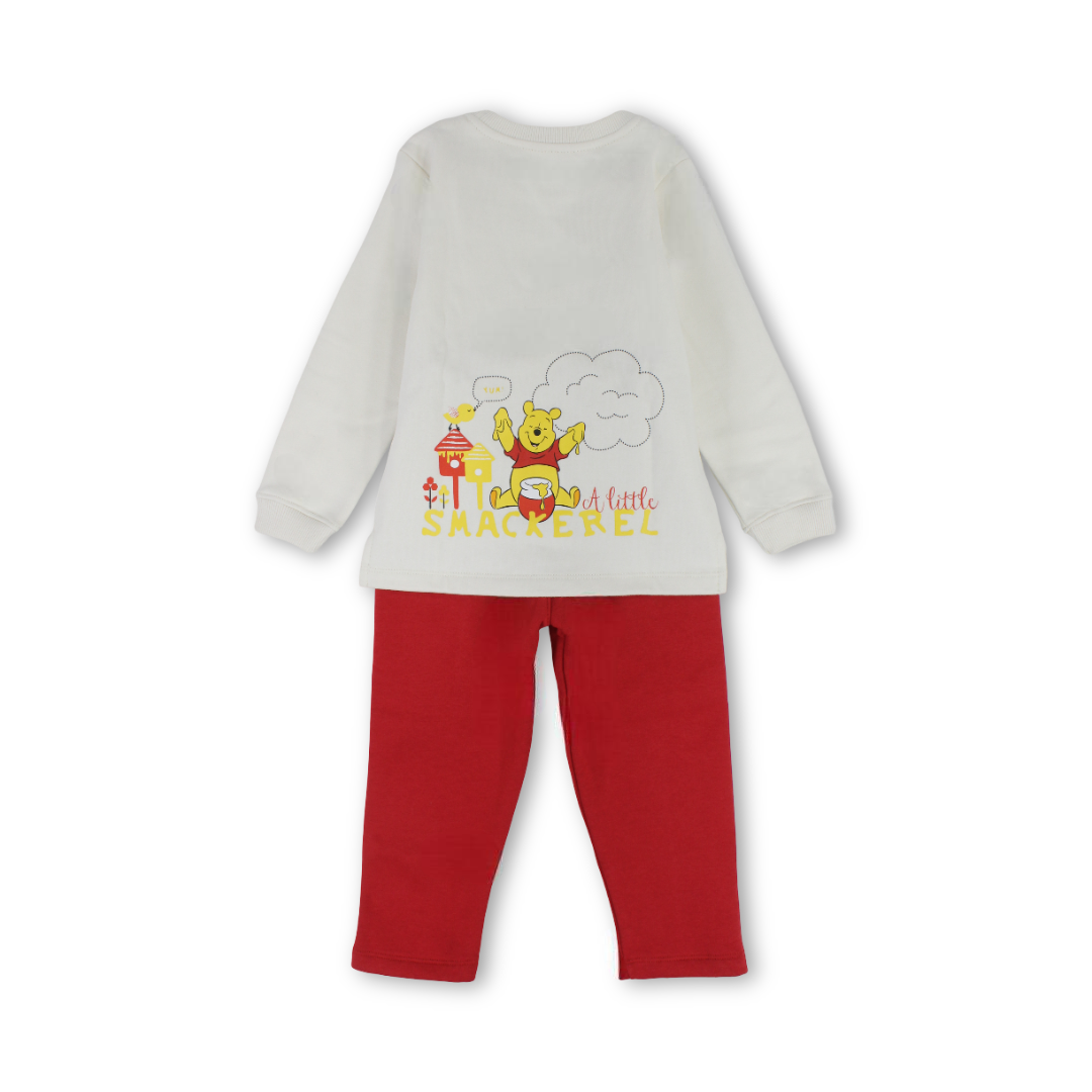 Baby Girls Cotton Pajama Set – Pooh Design