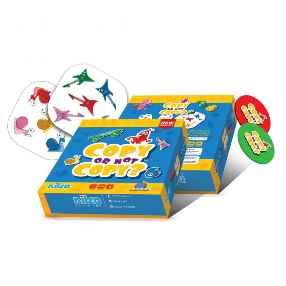 Nilco Blue Orange Games Copy Or Not Copy Card Game - Toys