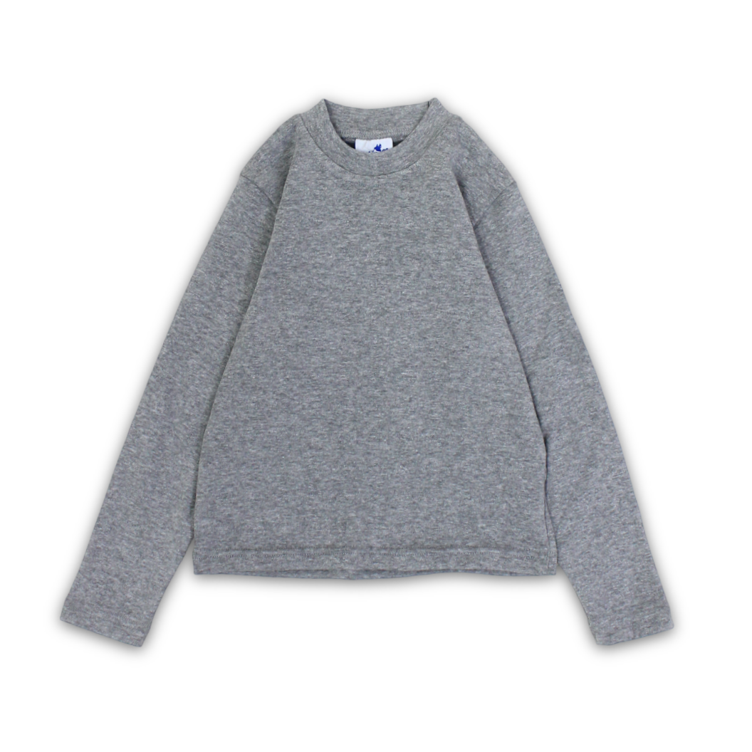 Unisex Cotton Long-Sleeved Half Collar