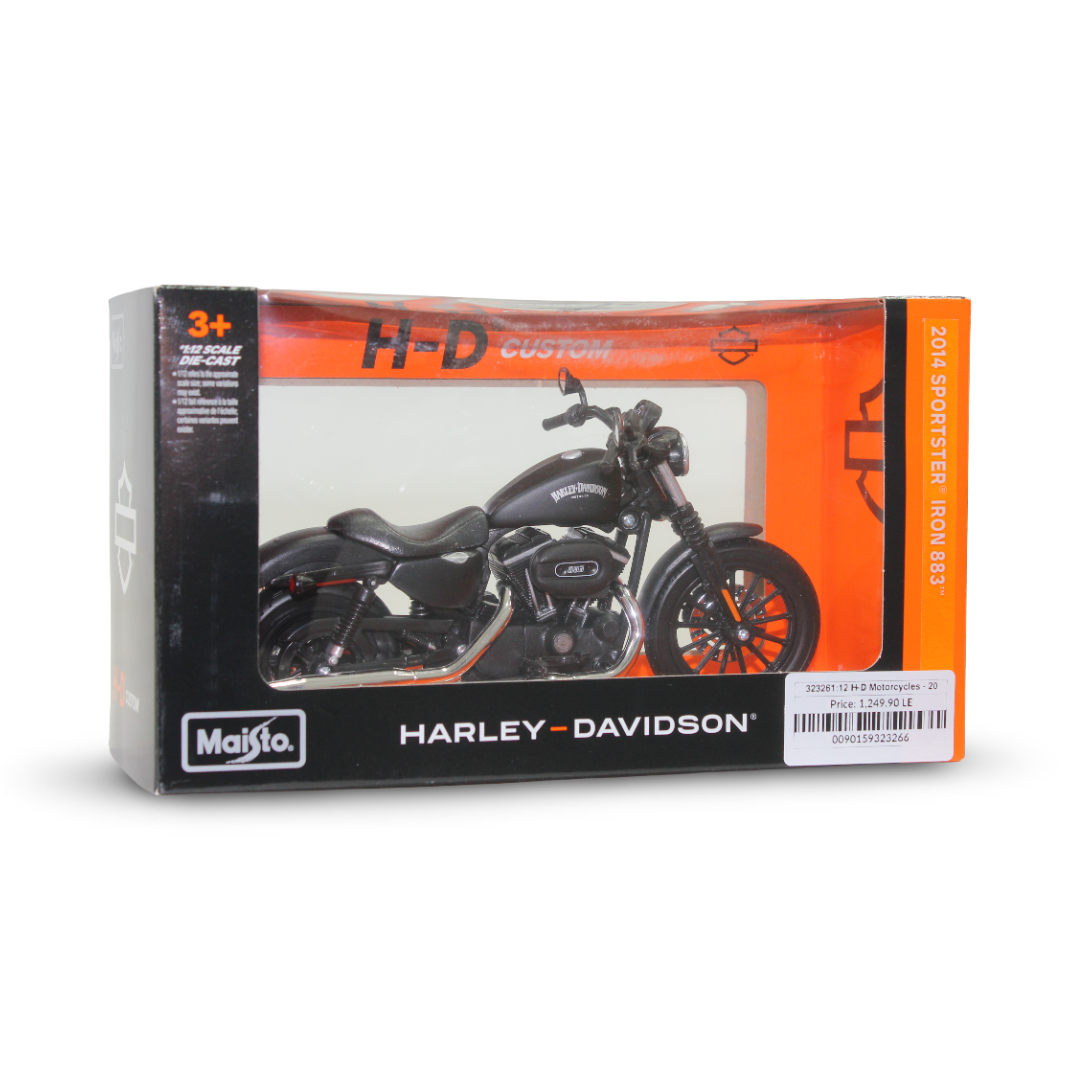 Maisto Harley-Davidson 2014 Sportster Iron 883 Die-Cast Motorcycle 1:12 Scale – Black
