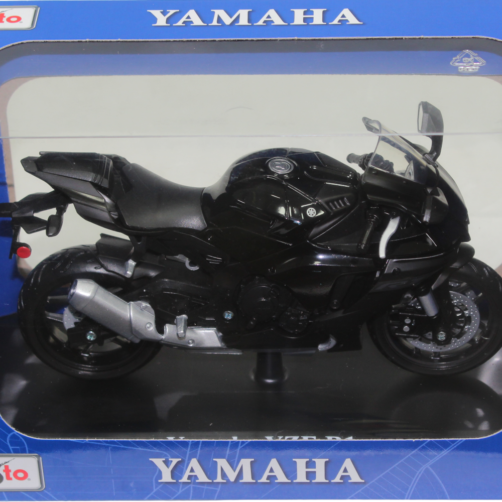 دراجة نارية ياماها YZF-R1 مصبوبة من مايستو 2021 مع حامل – مقياس 1:12