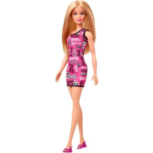 Barbie Fashion Doll – Blonde Hair & Pink Dress