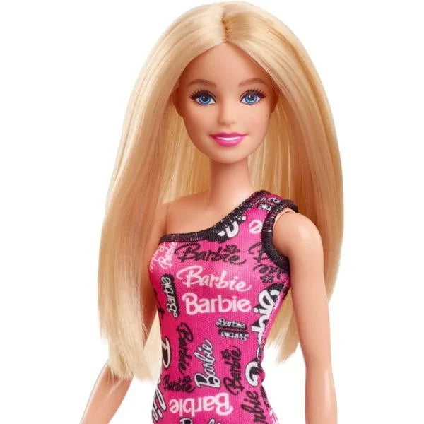 Barbie Fashion Doll – Blonde Hair & Pink Dress