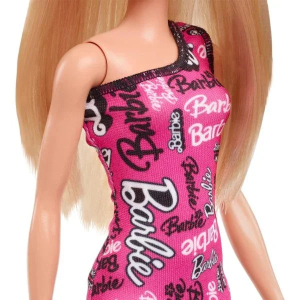 Barbie Fashion Doll – Blonde Hair & Pink Dress