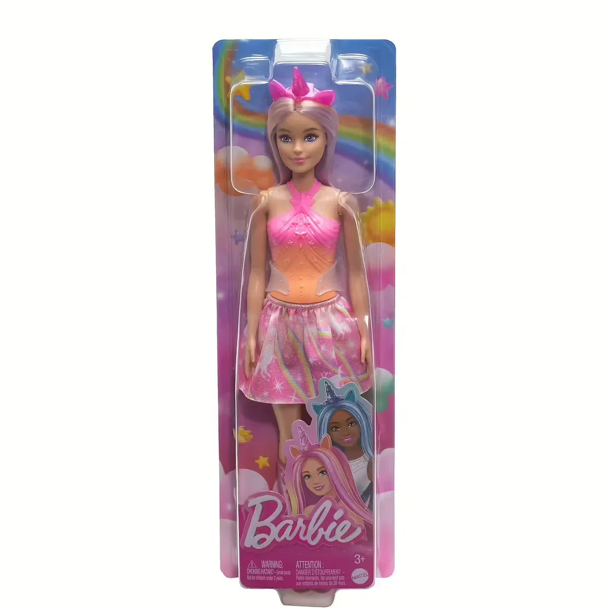 Barbie Unicorn Doll – Pink Hair & Rainbow Outfit