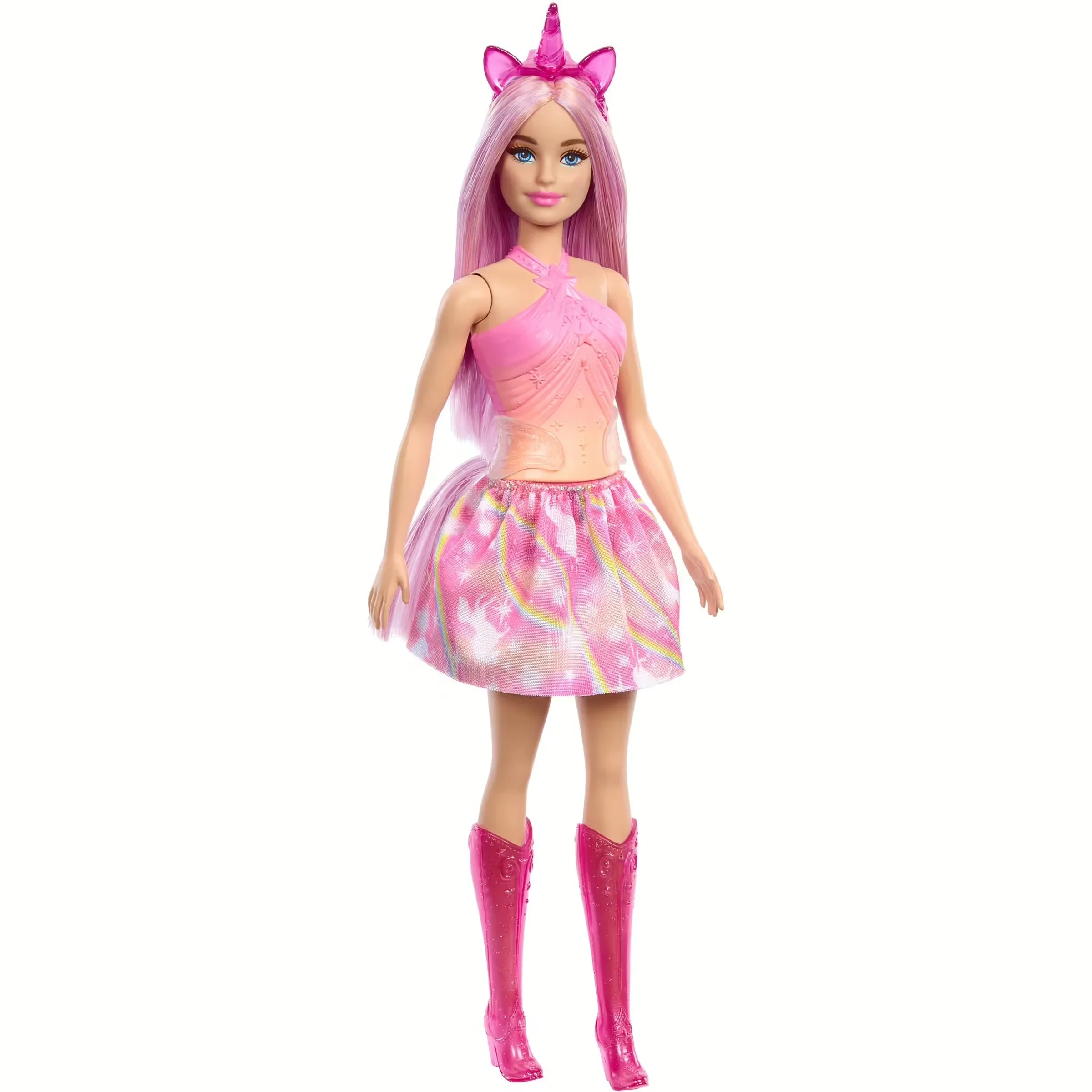 Barbie Unicorn Doll – Pink Hair & Rainbow Outfit