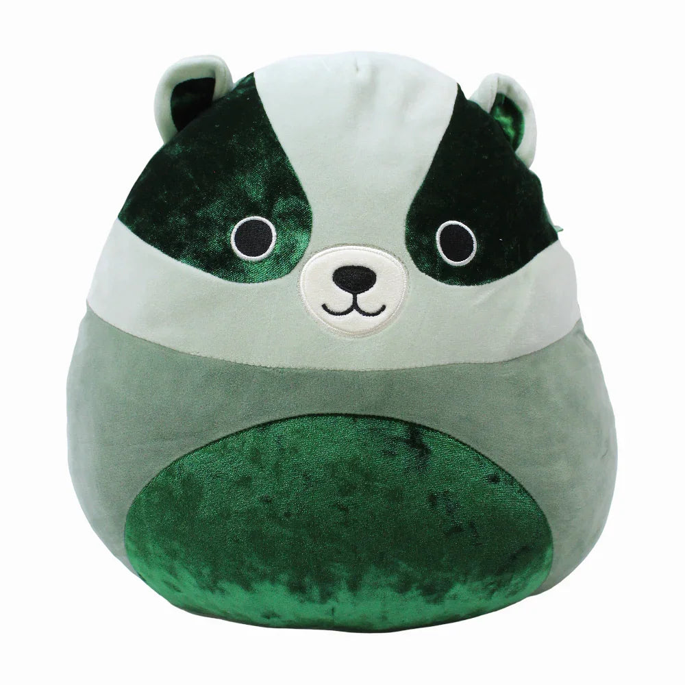Squishmallows 12-Inch Fantasy Squad – Dark Green Badger Beuaregard with Velvet Accents