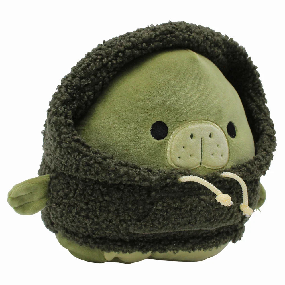 Squishmallows 7.5-Inch Style Squad – Olive Tonal Manatee Wooster