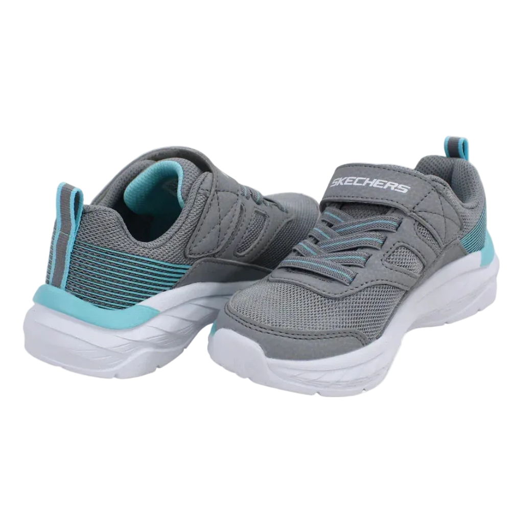 Girls Leather Sneakers – Grey