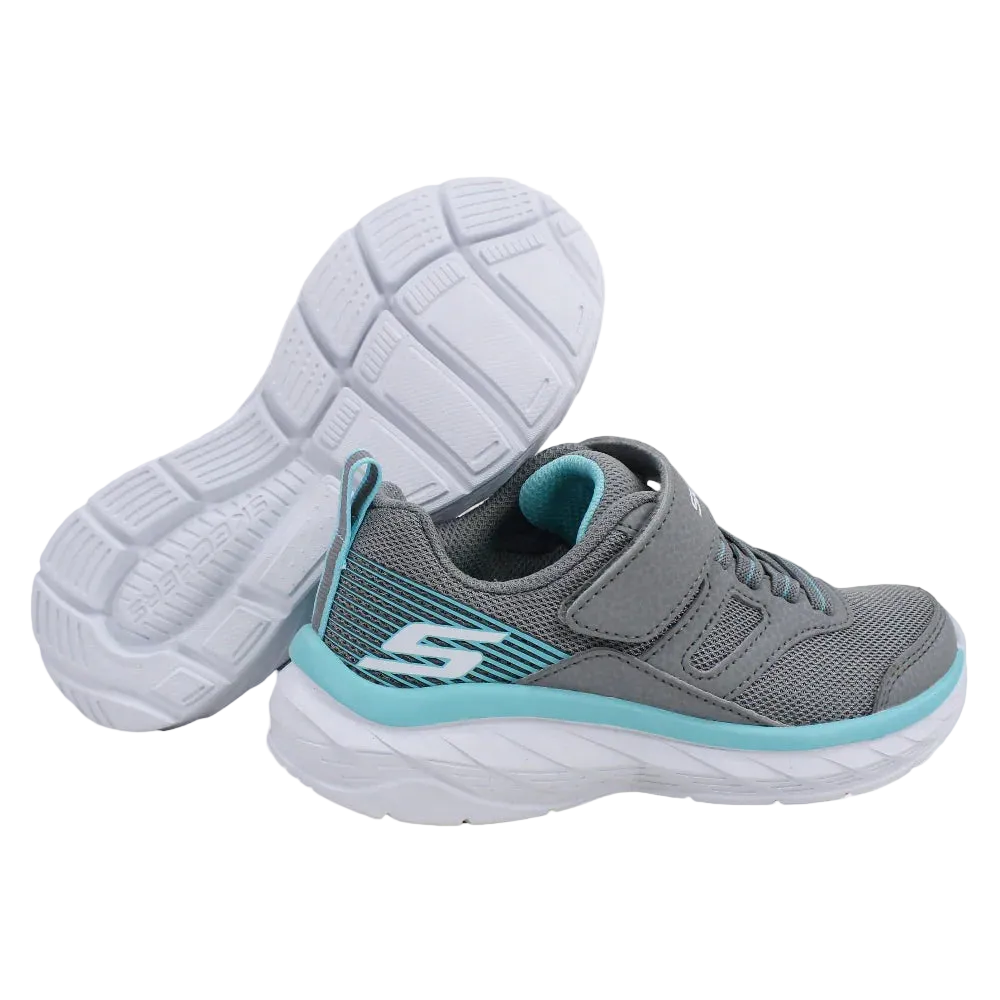 Girls Leather Sneakers – Grey