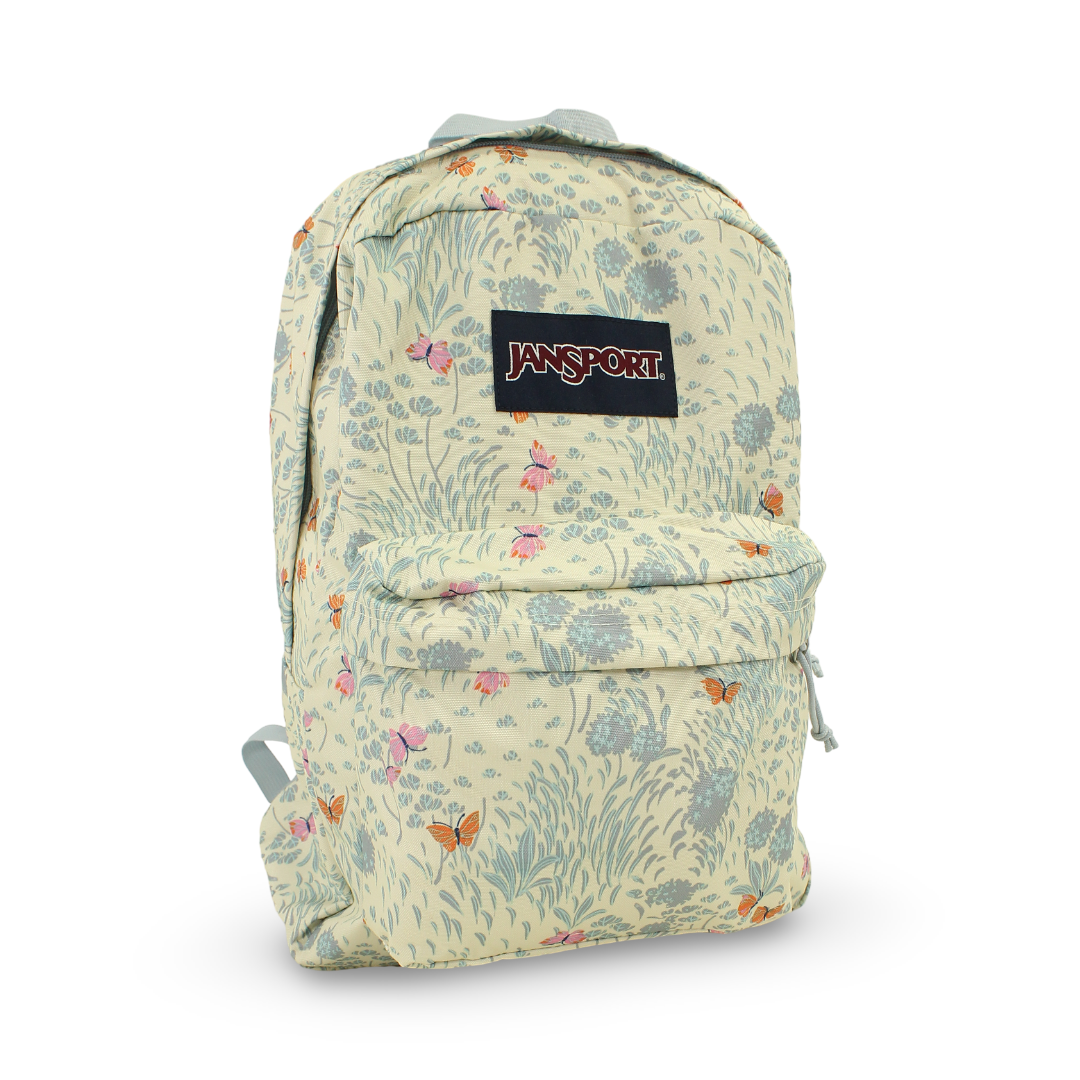 Jan Sport Super Break One Backpack – Fluttering Fields Floral Pattern – Ourkids