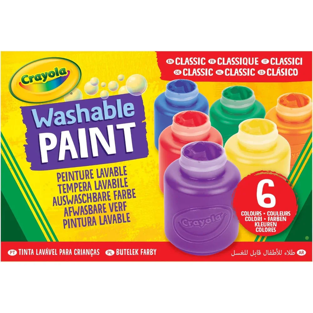 Crayola Washable Paint – 6 Colors