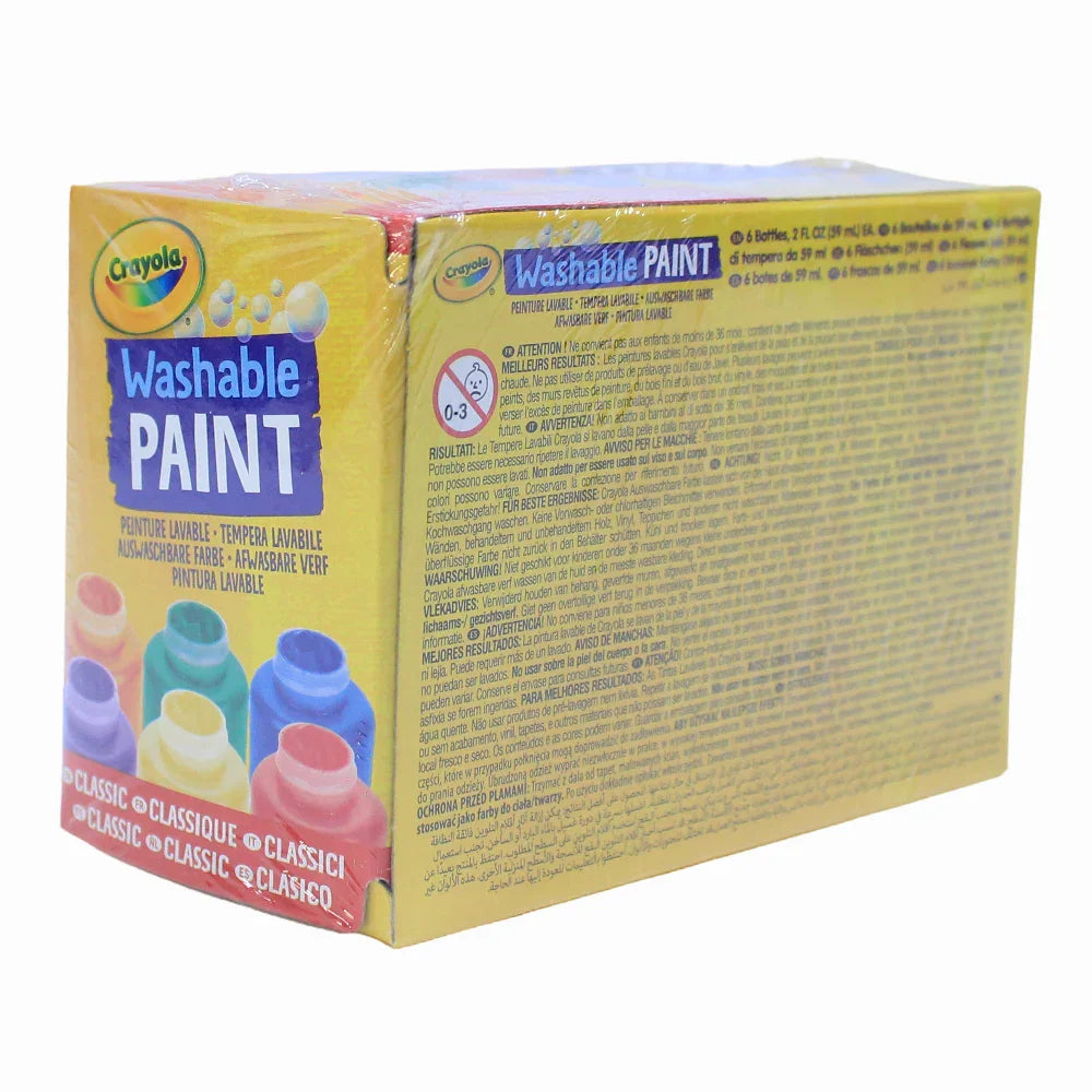 Crayola Washable Paint – 6 Colors