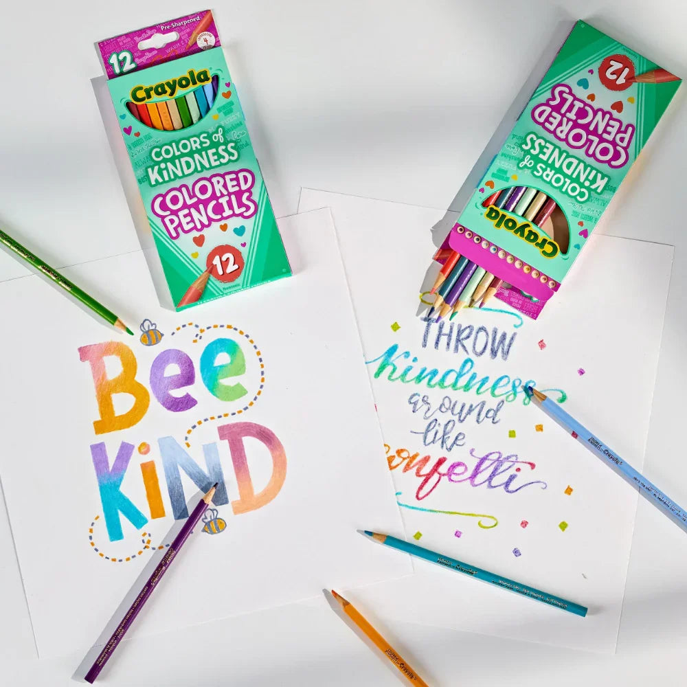 Crayola Colors of Kindness Colored Pencils – 12 Colors