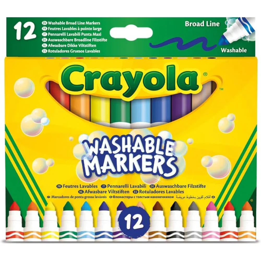 Crayola Washable Markers – 12 Colors
