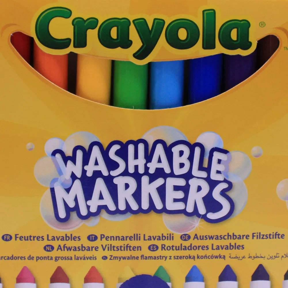 Crayola Washable Markers – 12 Colors