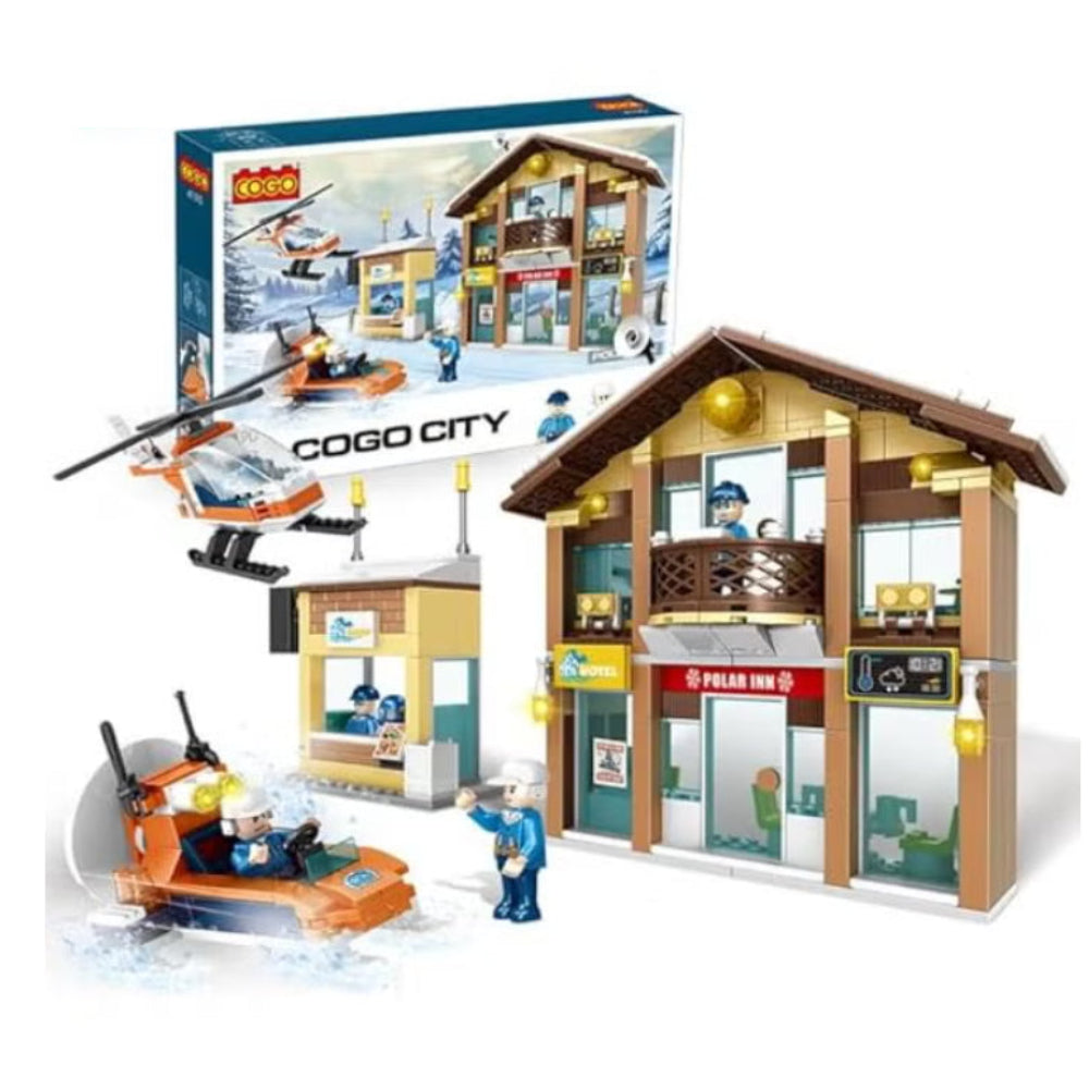 Cogo City Polar Base Building Blocks Set – 581 Pcs - Toys