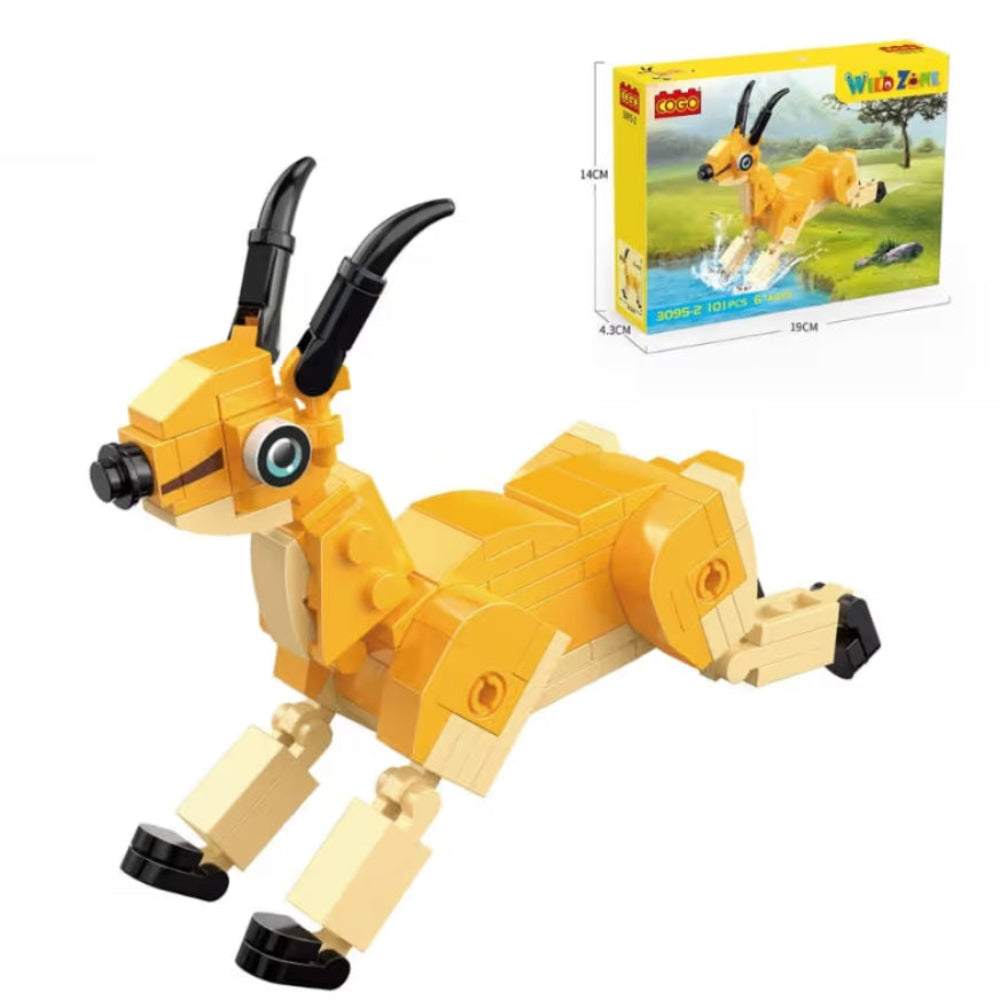 Cogo Wild Zone Antelope Building Block Set – 101 Pcs