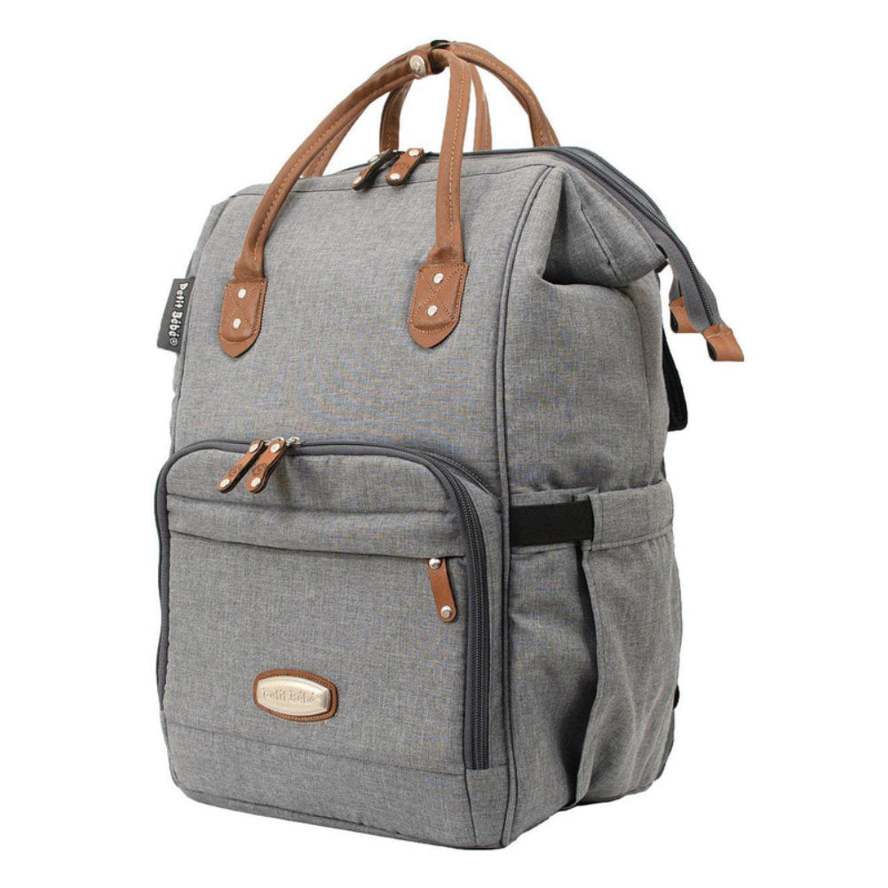 Petit Bebe Premium Max Diaper Bag – Light Grey - Baby Essentials