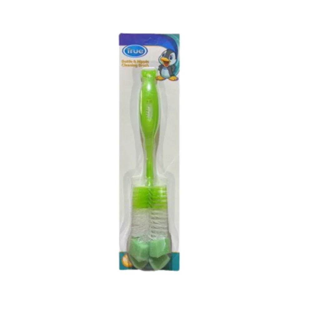 True Bottle & Nipple Brush – Green