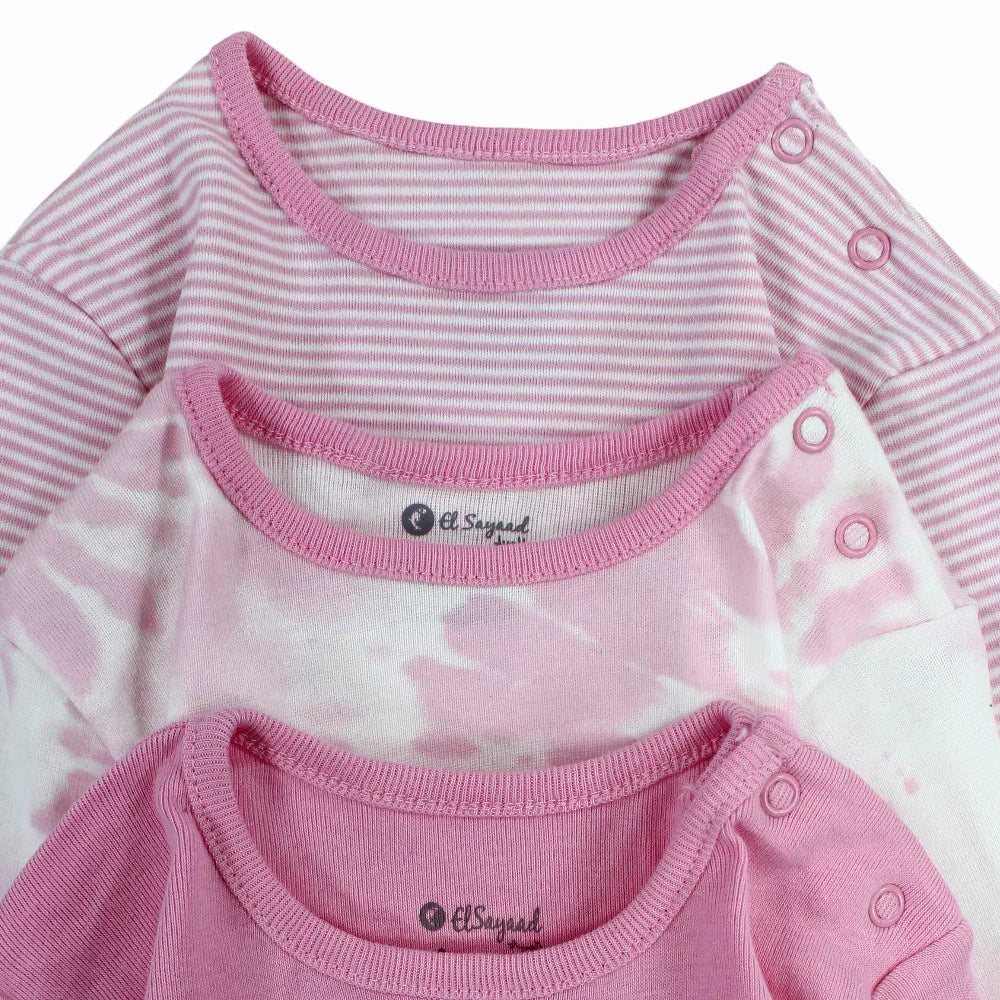 Pack Of 3 – Unisex Cotton Long-Sleeved Underwear Bodysuit