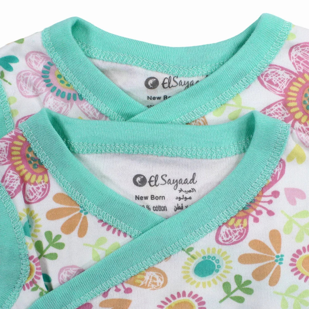 Pack Of 2 – Unisex Plain Cotton Sleevelees Underwear Bodysuit