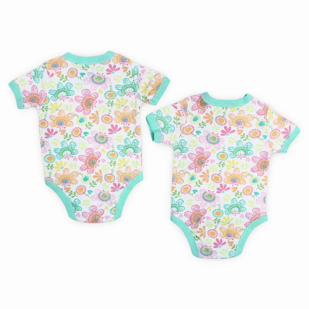 Pack of 2 – Unisex Baby Cotton Short-Sleeved Underwear Bodysuit
