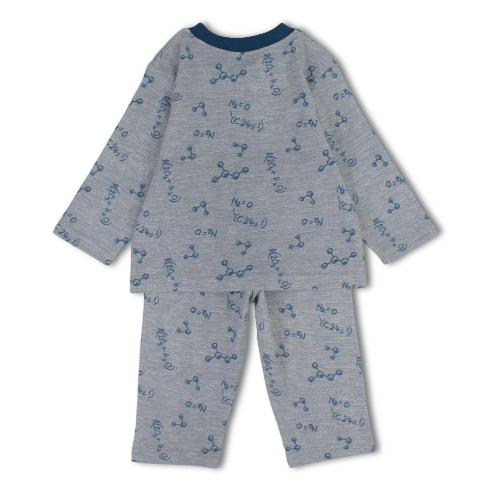 Unisex Cotton Pajama Set - Chemical Formulas Print