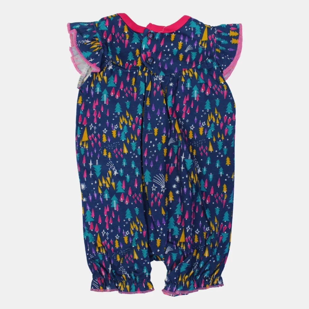 Cotton Sleeveless Ruffled Romper