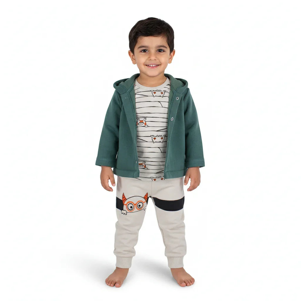 Baby Boys 3-Piece Outfit Set – Mint