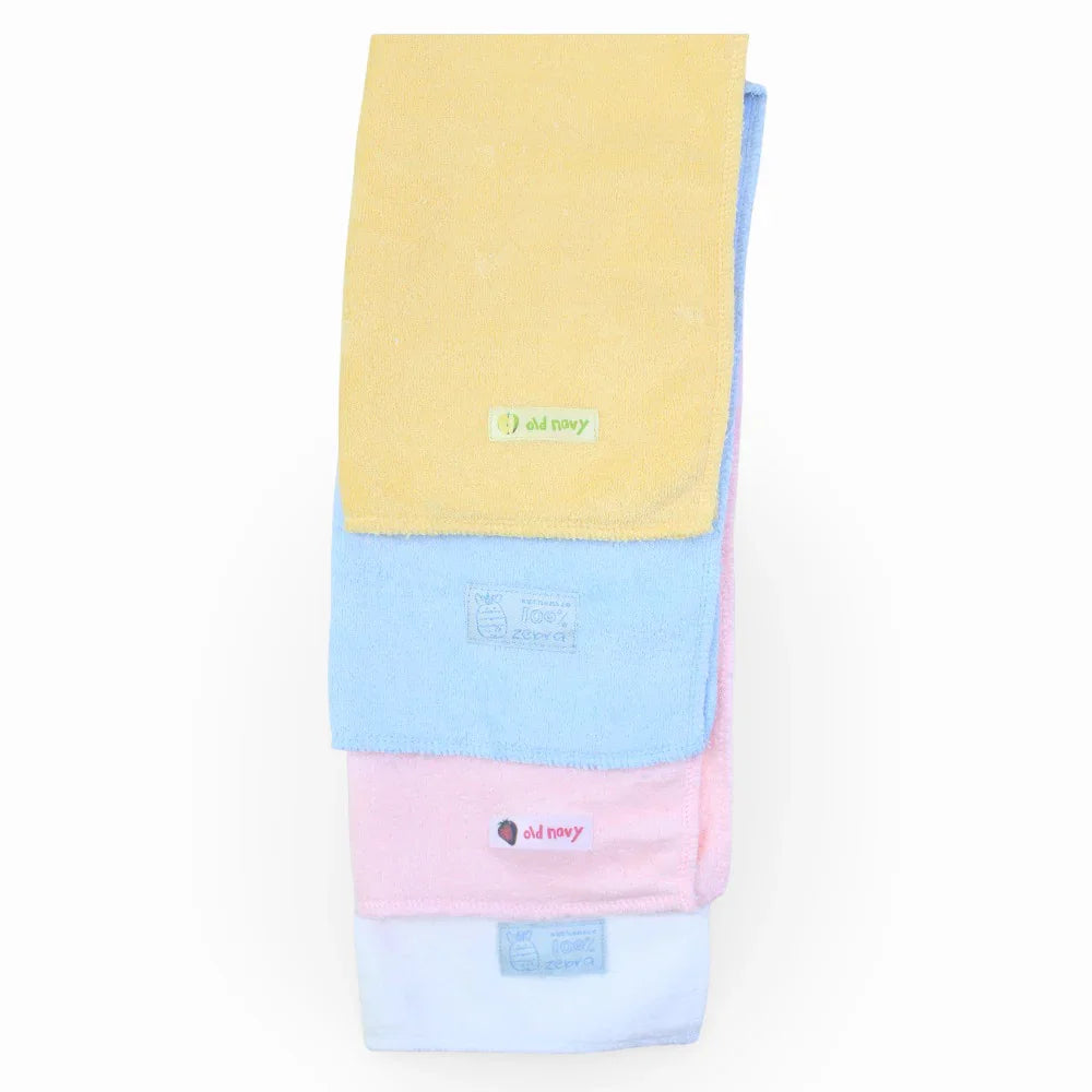 Pack of 4 - Plain Burp Cloths