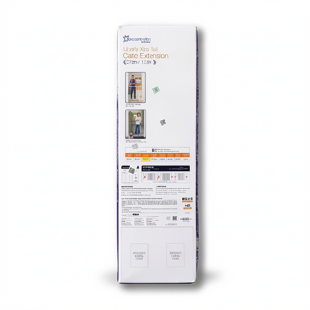 Dreambaby Liberty Xtra Tall Gate Extension – 27 cm White