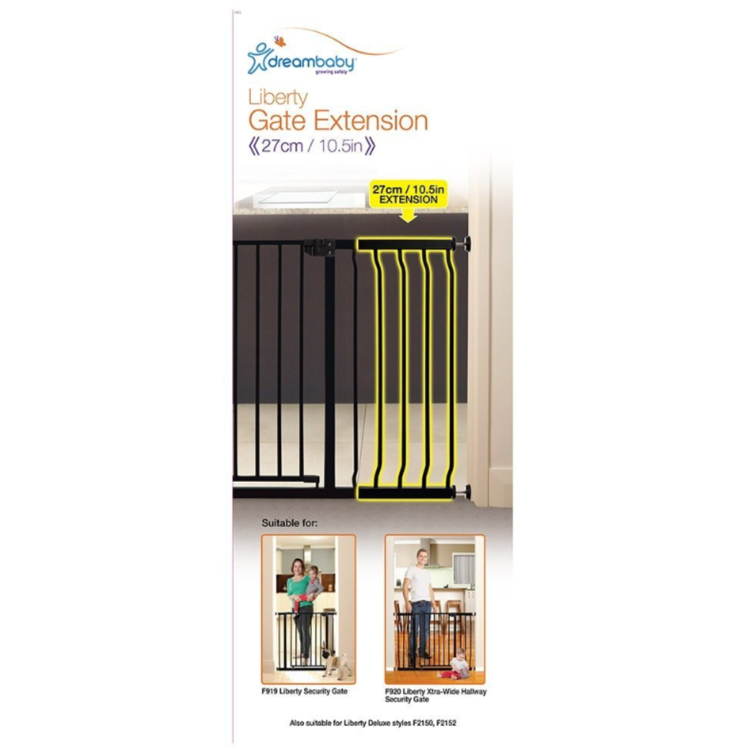 Dreambaby Liberty Xtra Tall Gate Extension – 27 cm White