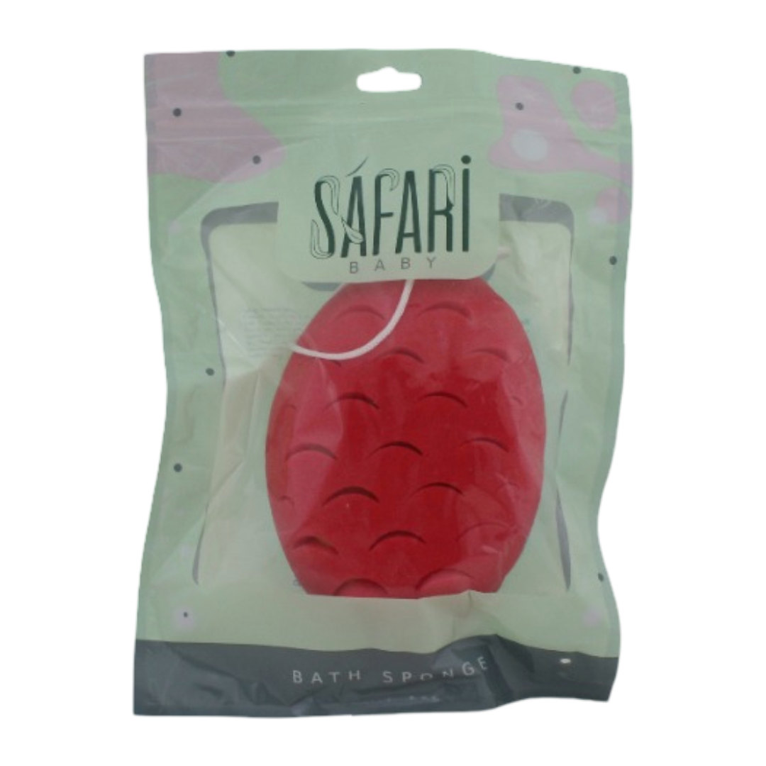 Safari Baby Bath Sponge – Red