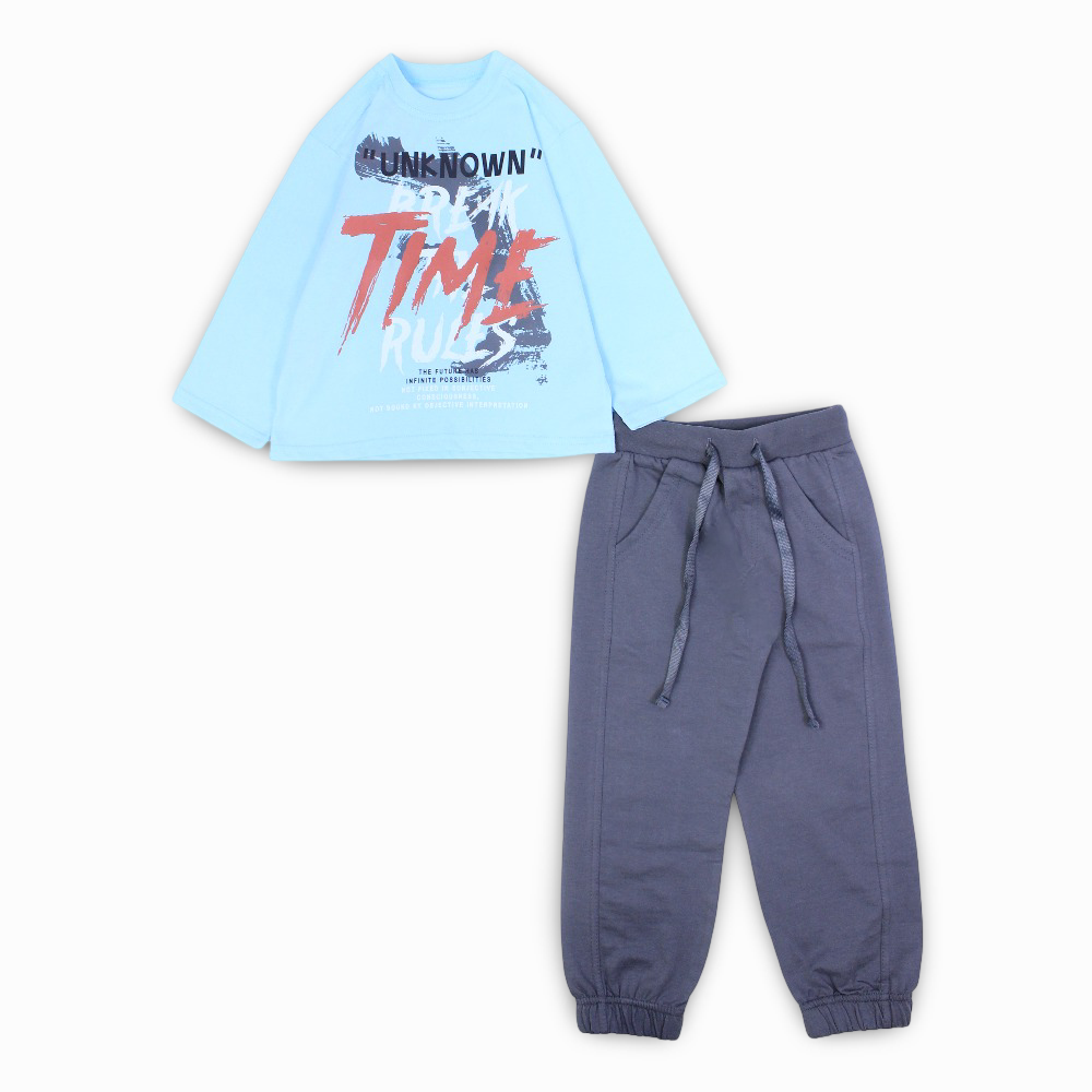 Boys Cotton Pajama Set - "Unknown Break Time Rules" Print - Clothing - Dream