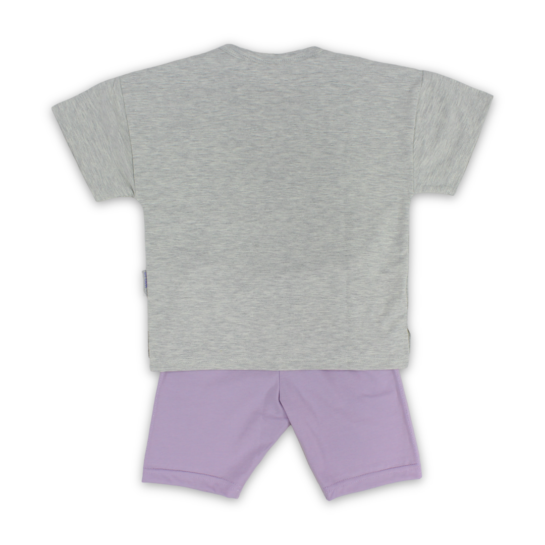 Girls Cotton Pajama – "Smile be Happy" Print