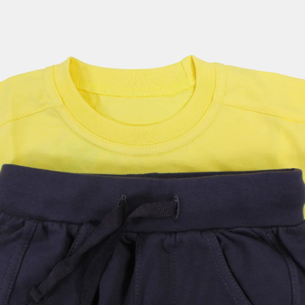 Dark Knight Boys Short-Sleeved Cotton Pajama Set