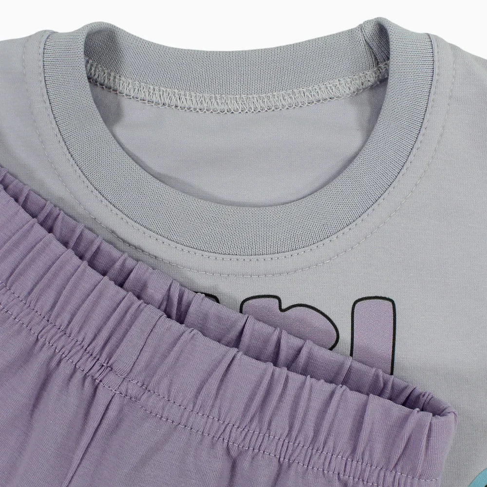 Girls Cotton Pajama Set – Unicorn Print