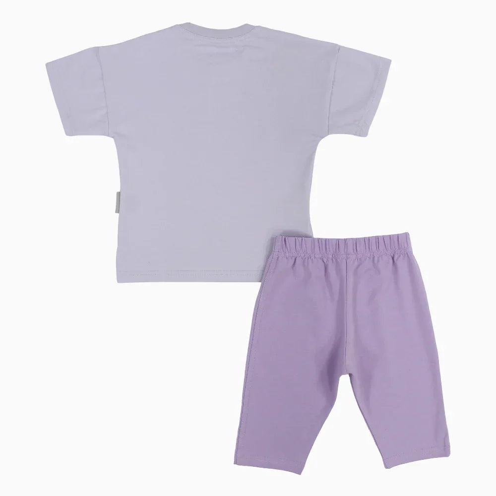 Girls Cotton Pajama Set – Unicorn Print